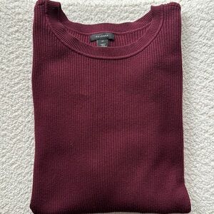 EUC Ribbed Maroon Halogen Sweater // Extra Large